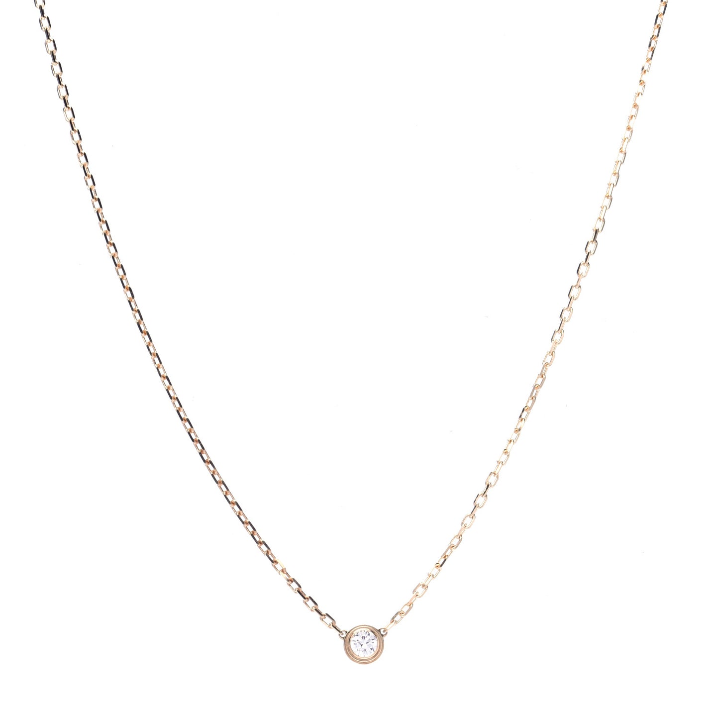 18K Yellow Gold Diamond SM D'Amour Pendant Necklace