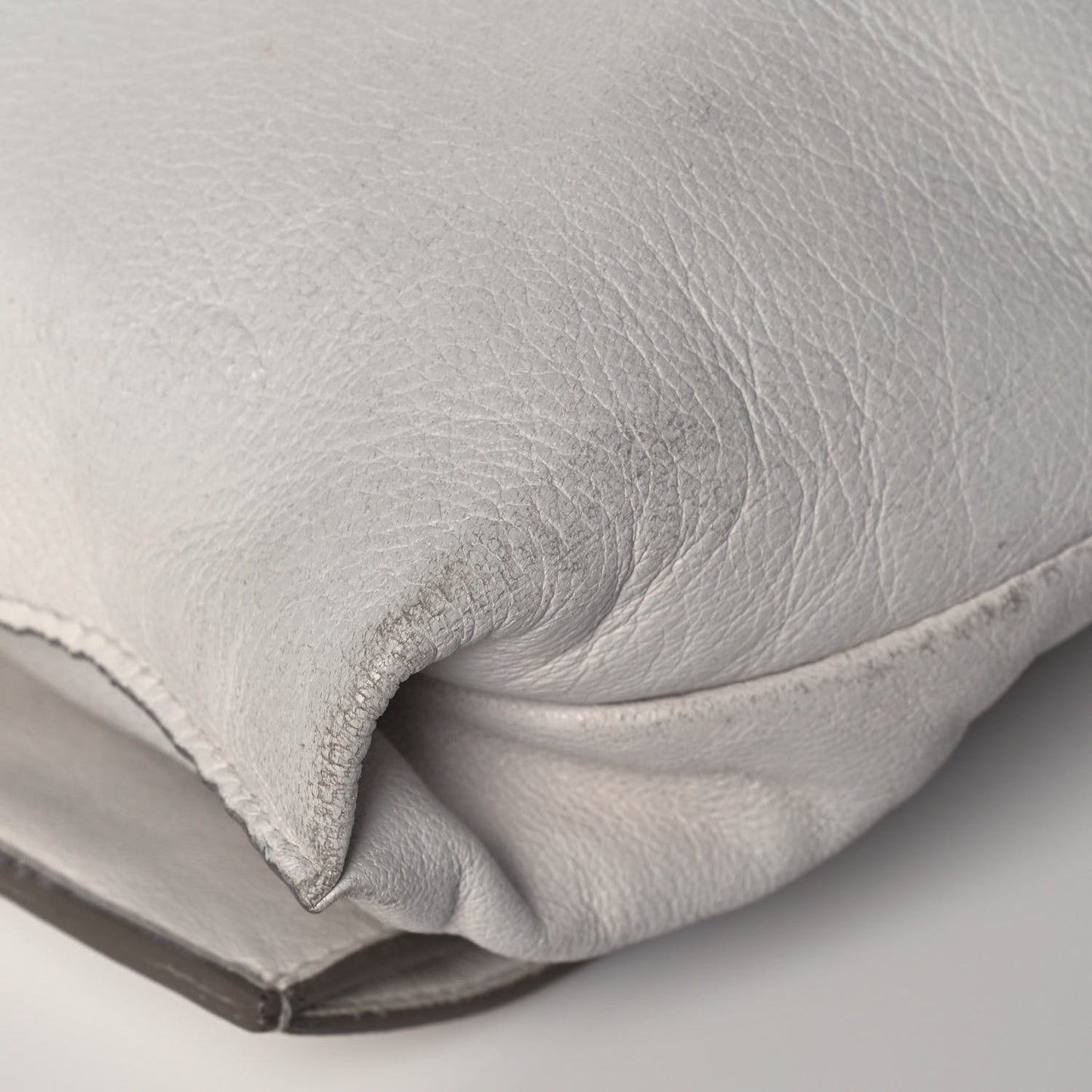 Ramskin Small Alix Padlock Zip Shoulder Bag White