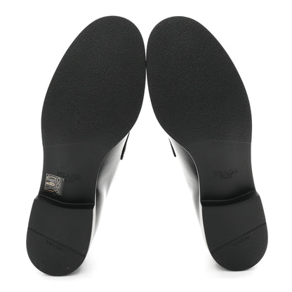 Prada Spazzolato Loafers 38.5 Black 6 of 10
