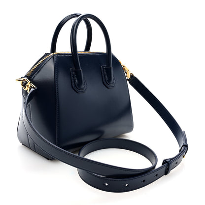 Givenchy Shiny Lord Calfskin Mini Antigona Navy 3 of 10