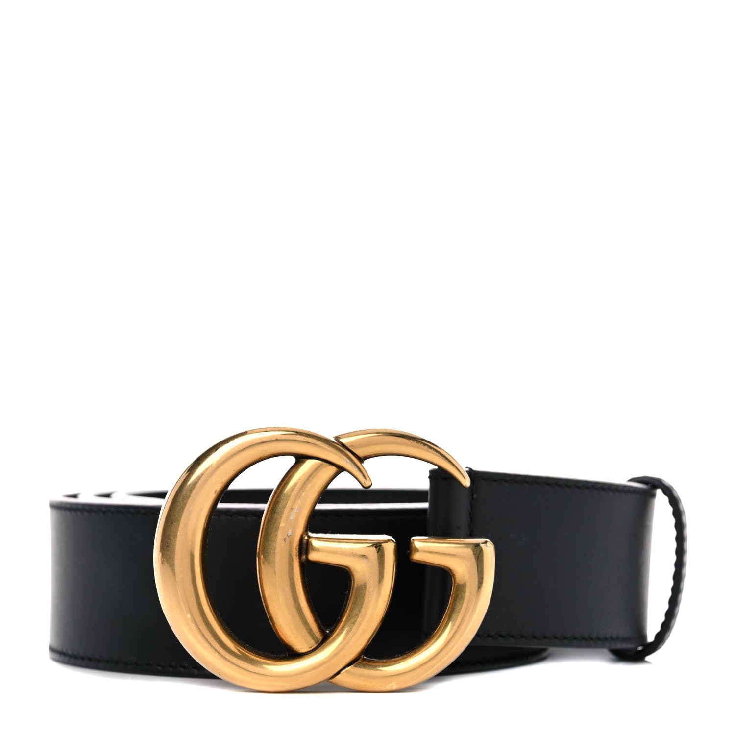 Gucci Calfskin Double G 40mm Belt 95 38 Black 1 of 8