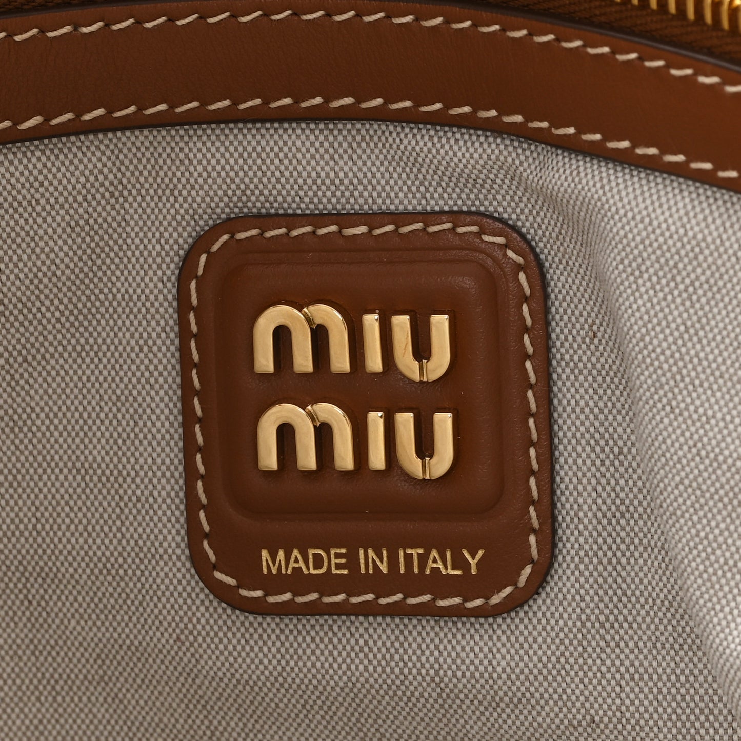 Canvas Ivy Bag Beige Brown