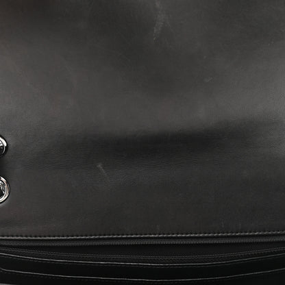 Chanel Patent Quilted Jumbo Classic Twist Flap Bag Black 11 of 11