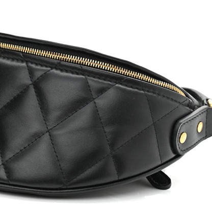 Balenciaga Calfskin Quilted XXS Souveniers Charms Belt Bag Black 9 of 9
