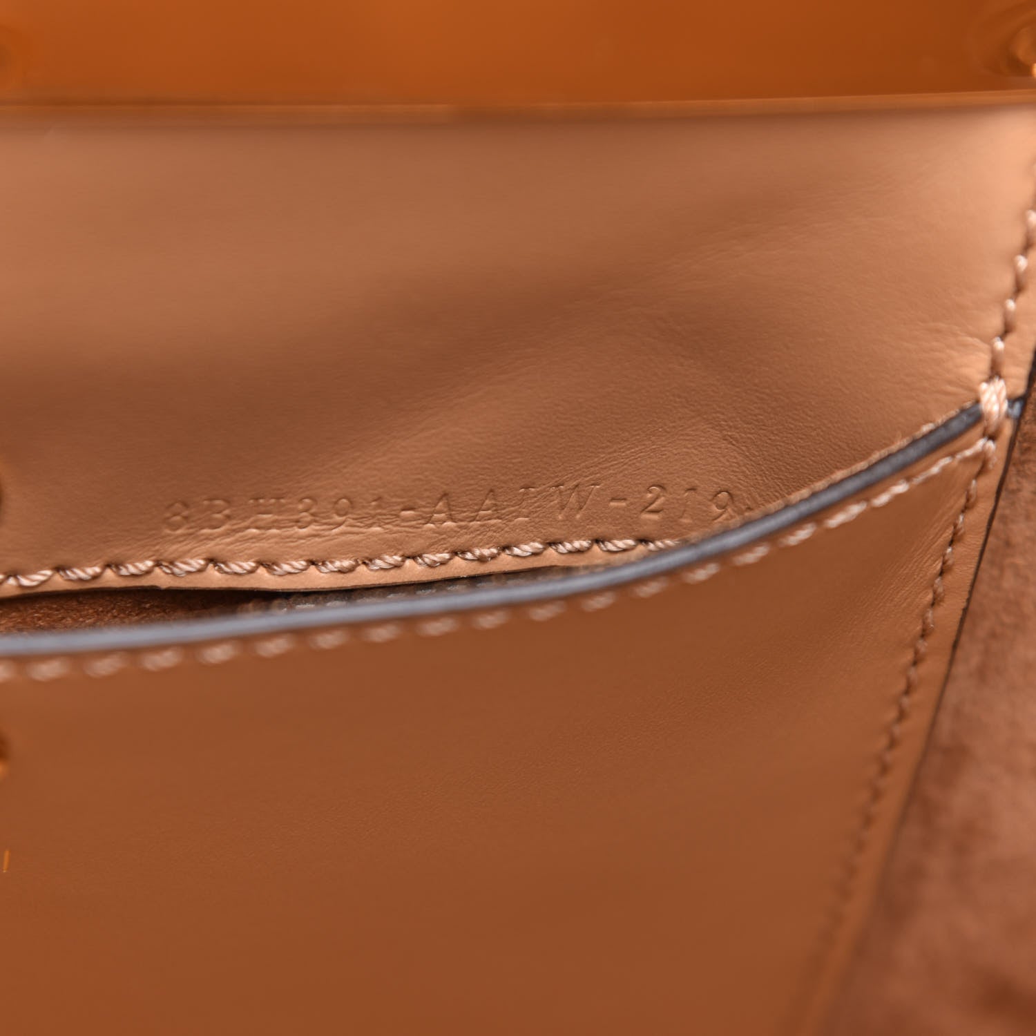 Fendi Vitello King Medium Fendi Way Tote Miele Scuro 7 of 12