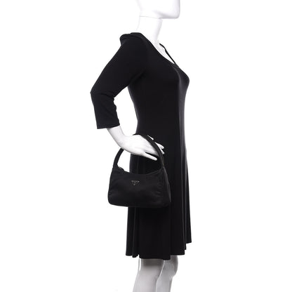 Prada Tessuto Nylon Small Shoulder Bag Black 2 of 9