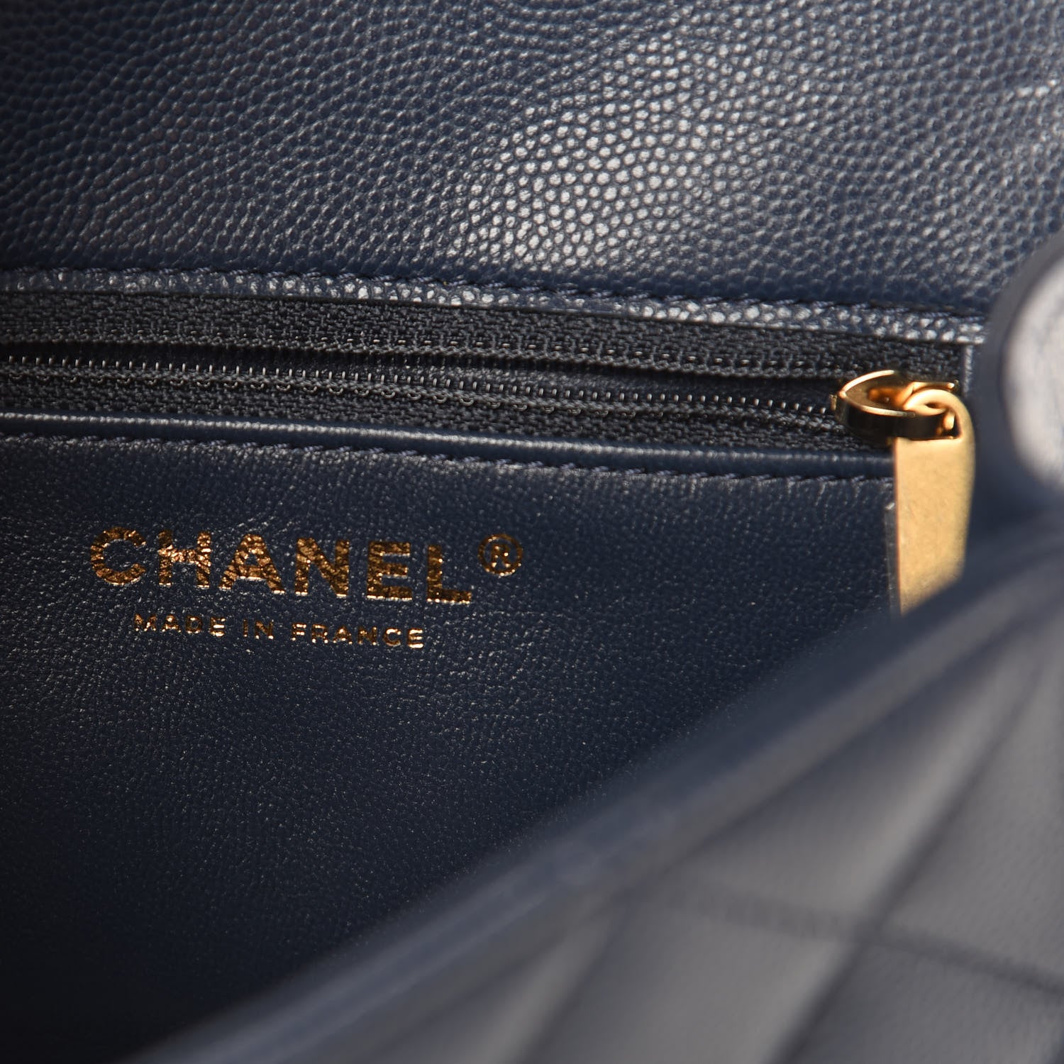Chanel Caviar Quilted Mini Sweet Classic Flap Navy Blue 6 of 11