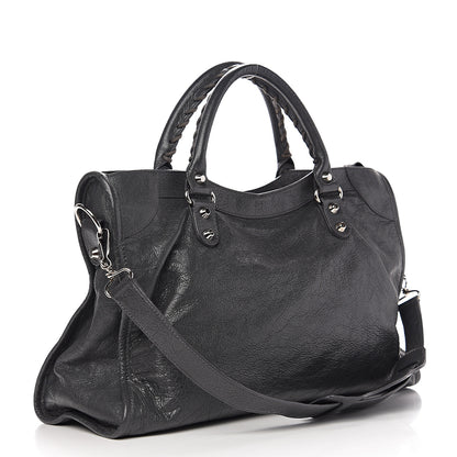Balenciaga Agneau Classic Silver Hardware City Gris Fossile Anthracite 2 of 10