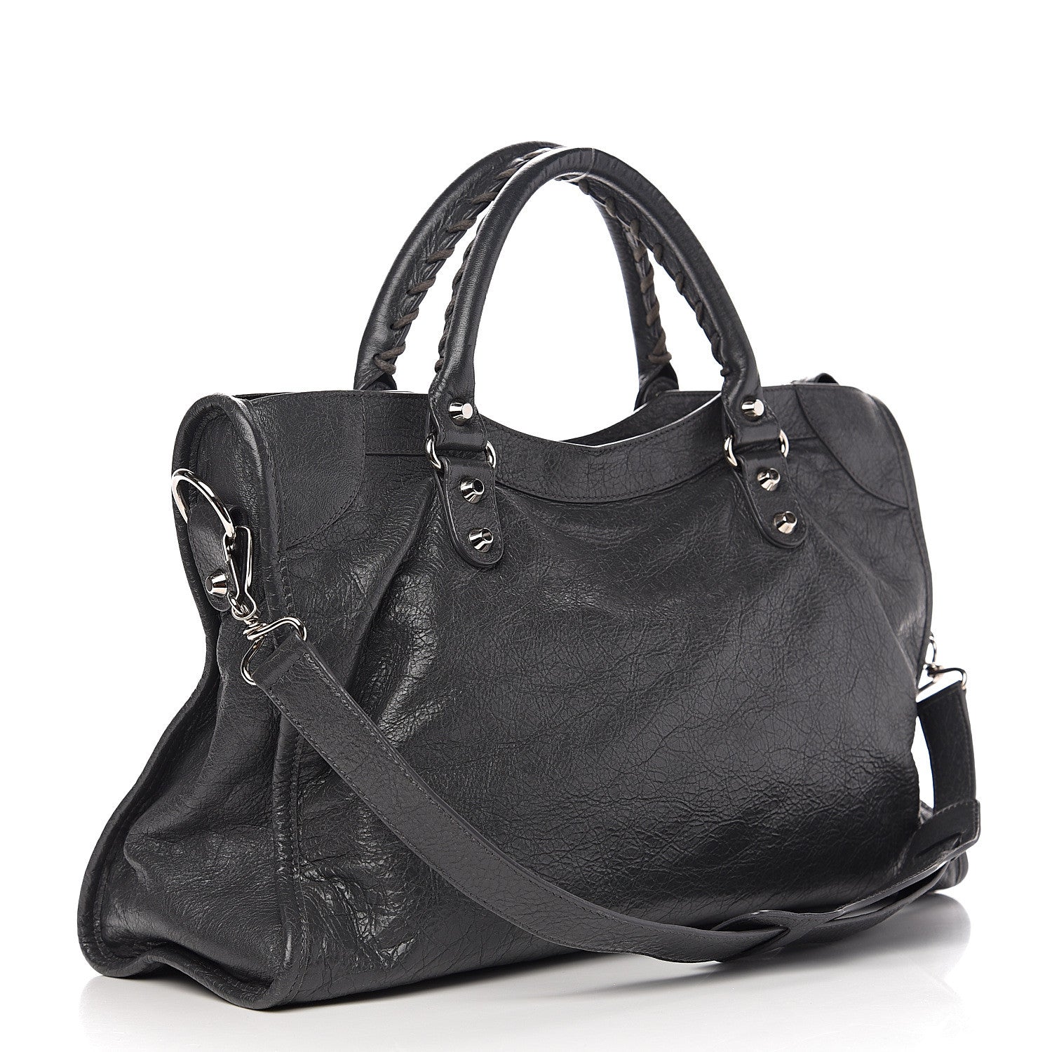 Balenciaga Agneau Classic Silver Hardware City Gris Fossile Anthracite 2 of 10