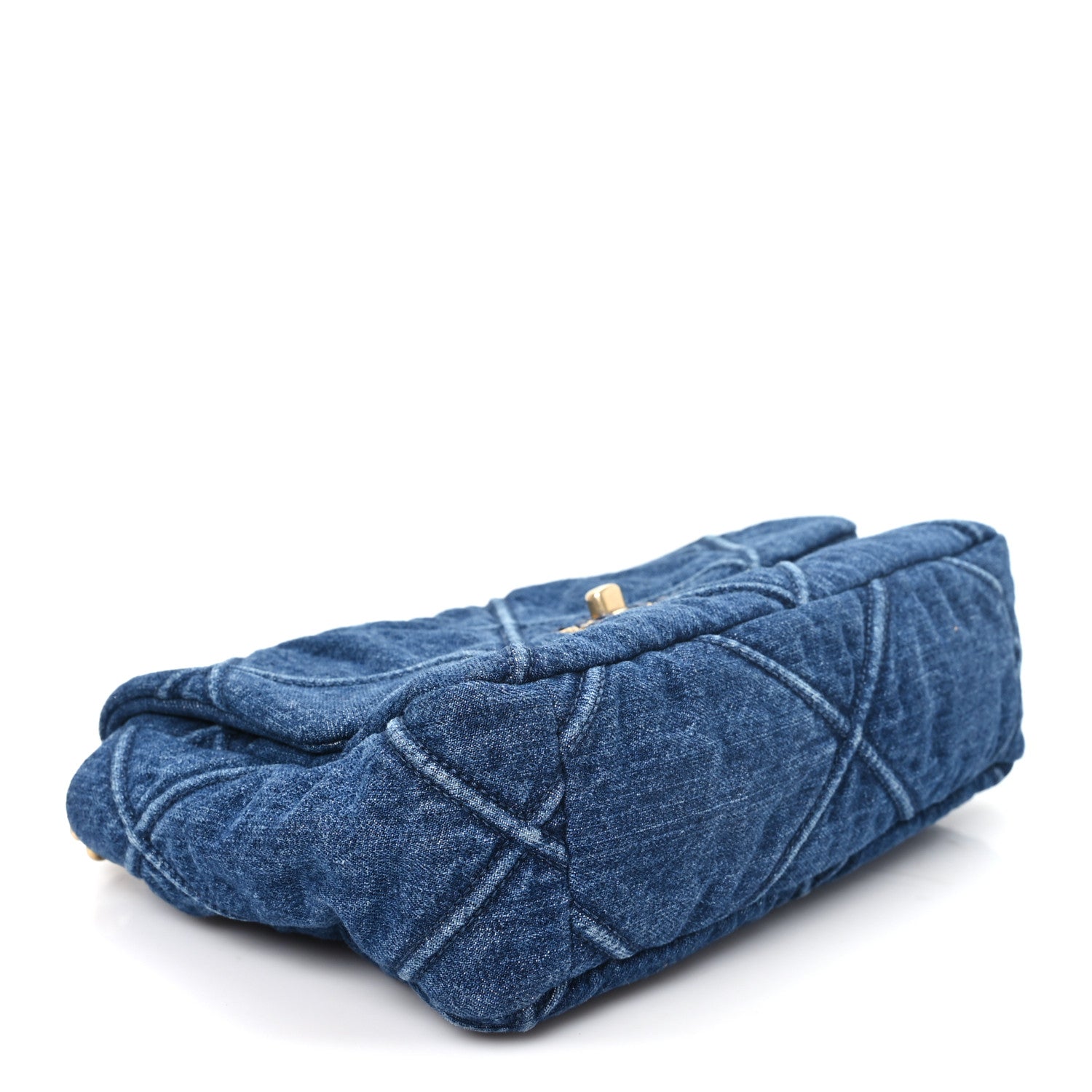 Chanel Denim Quilted Medium Chanel 19 Flap Blue 4 of 11