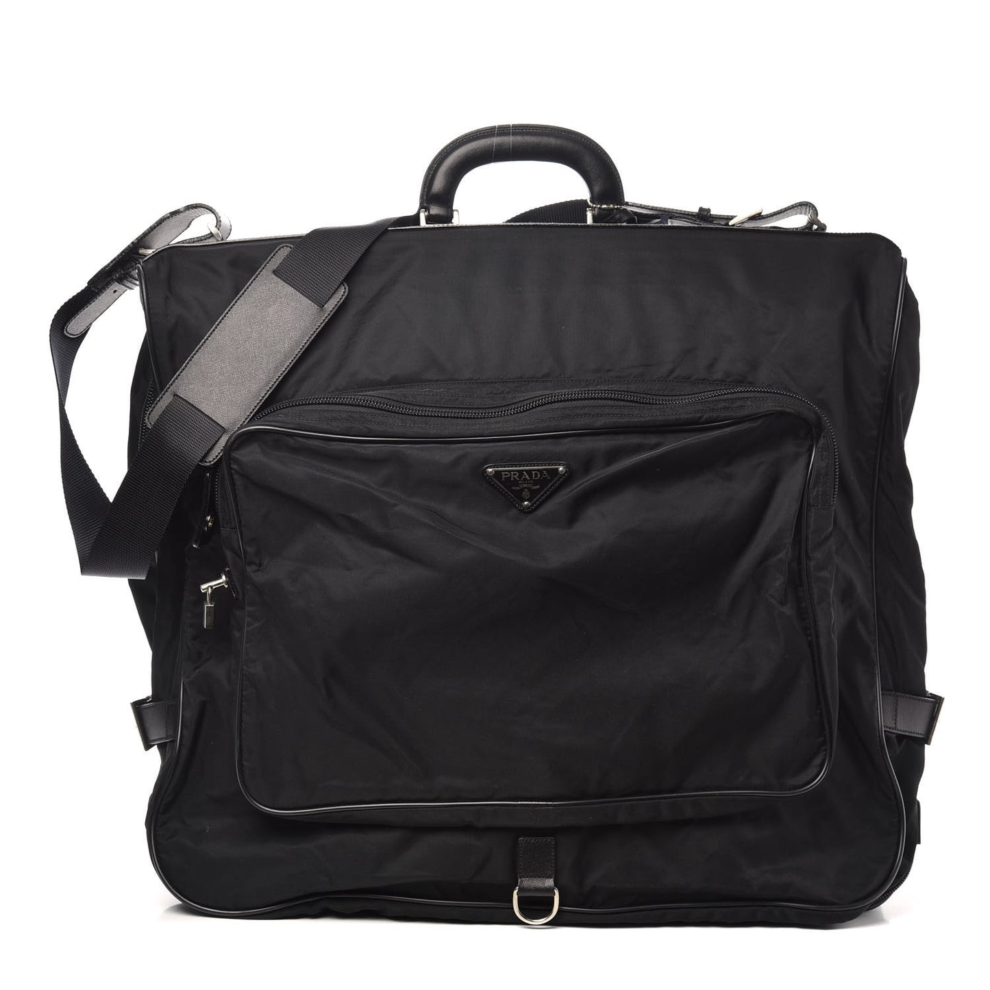 Tessuto Nylon Viaggio Garment Bag Black
