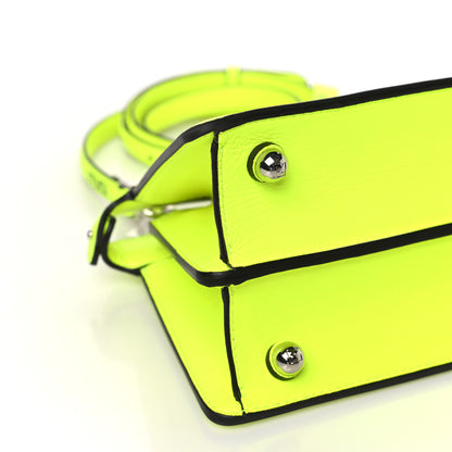 Fendi X MARC JACOBS Shiny Nappa Petite Peekaboo I SEE U Satchel Fluo 9 of 10