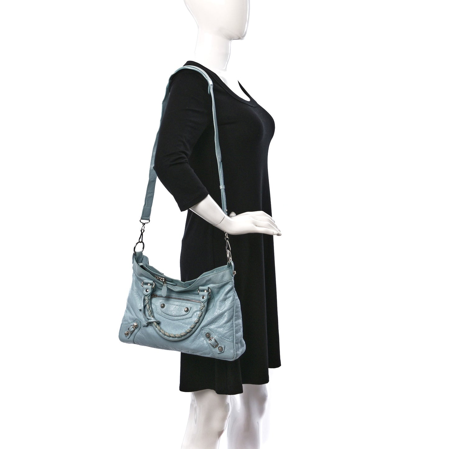 Agneau Giant 12 Silver Hardware Town Bleu Dragee