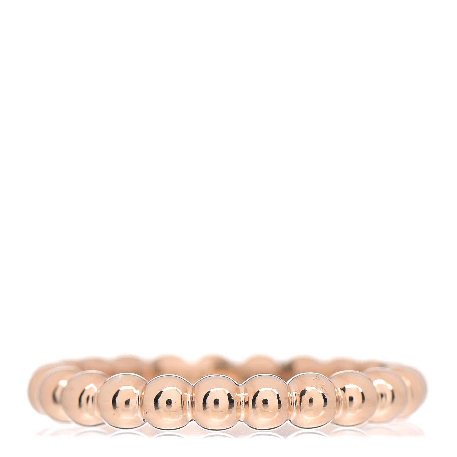 Van Cleef & Arpels 18K Yellow Gold Medium Perlee Ring 50 5.25 3 of 5
