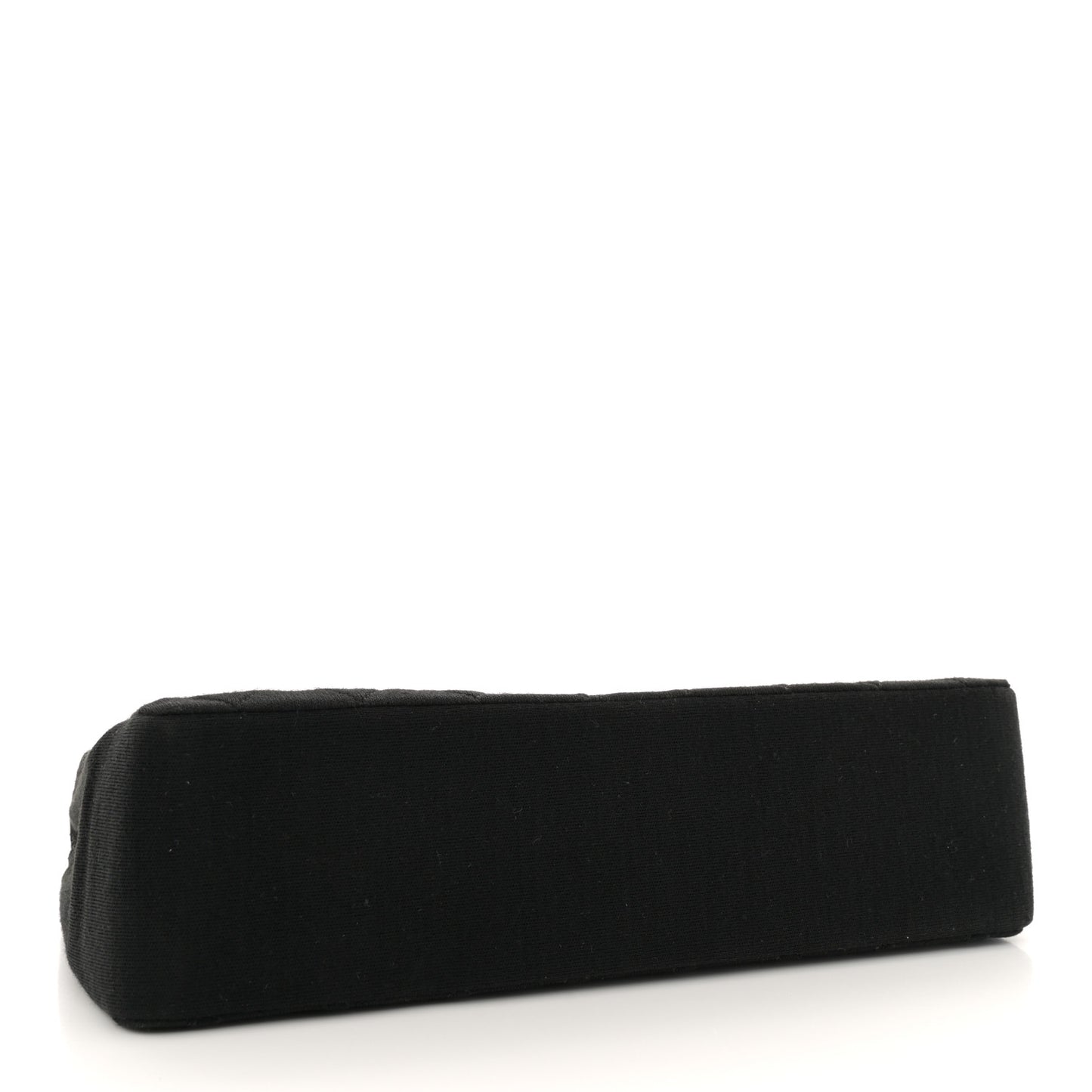 Jersey Quilted Medium Double Flap Black