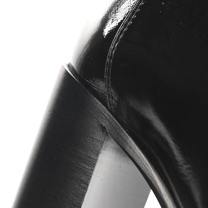 Chanel Crackled Calfskin CC Short Boots 36.5 Black 9 of 10