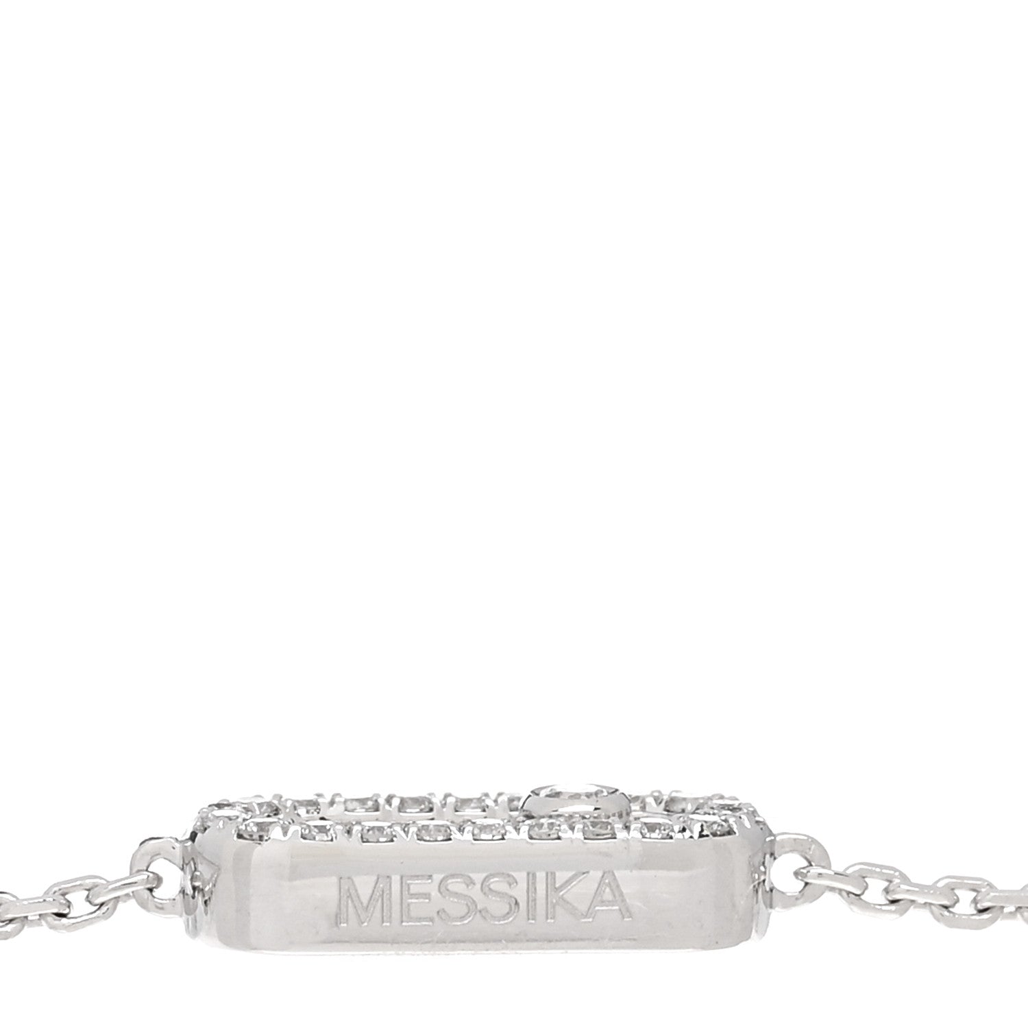 Messika 18K White Gold Diamond Messika Care(s) Pave Bracelet 3 of 4