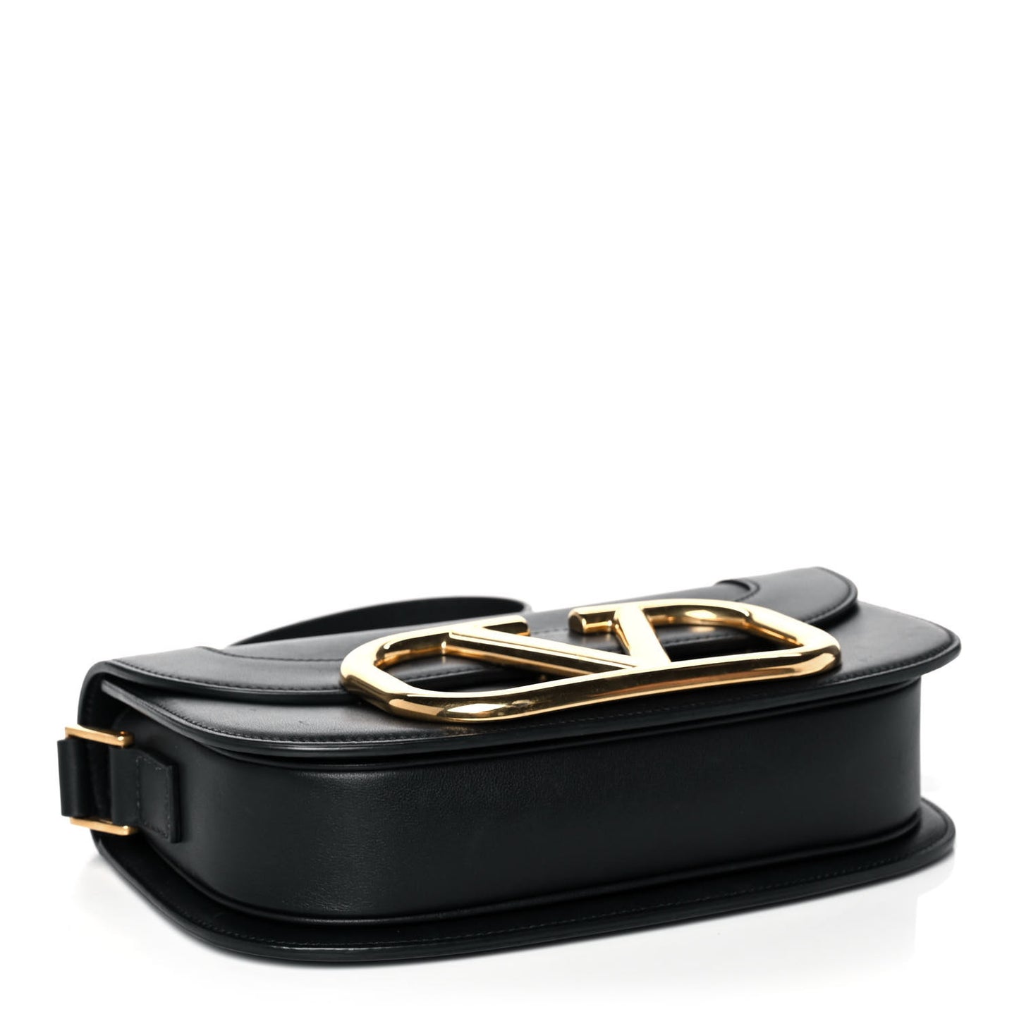 Smooth Calfskin Supervee Shoulder Bag Black