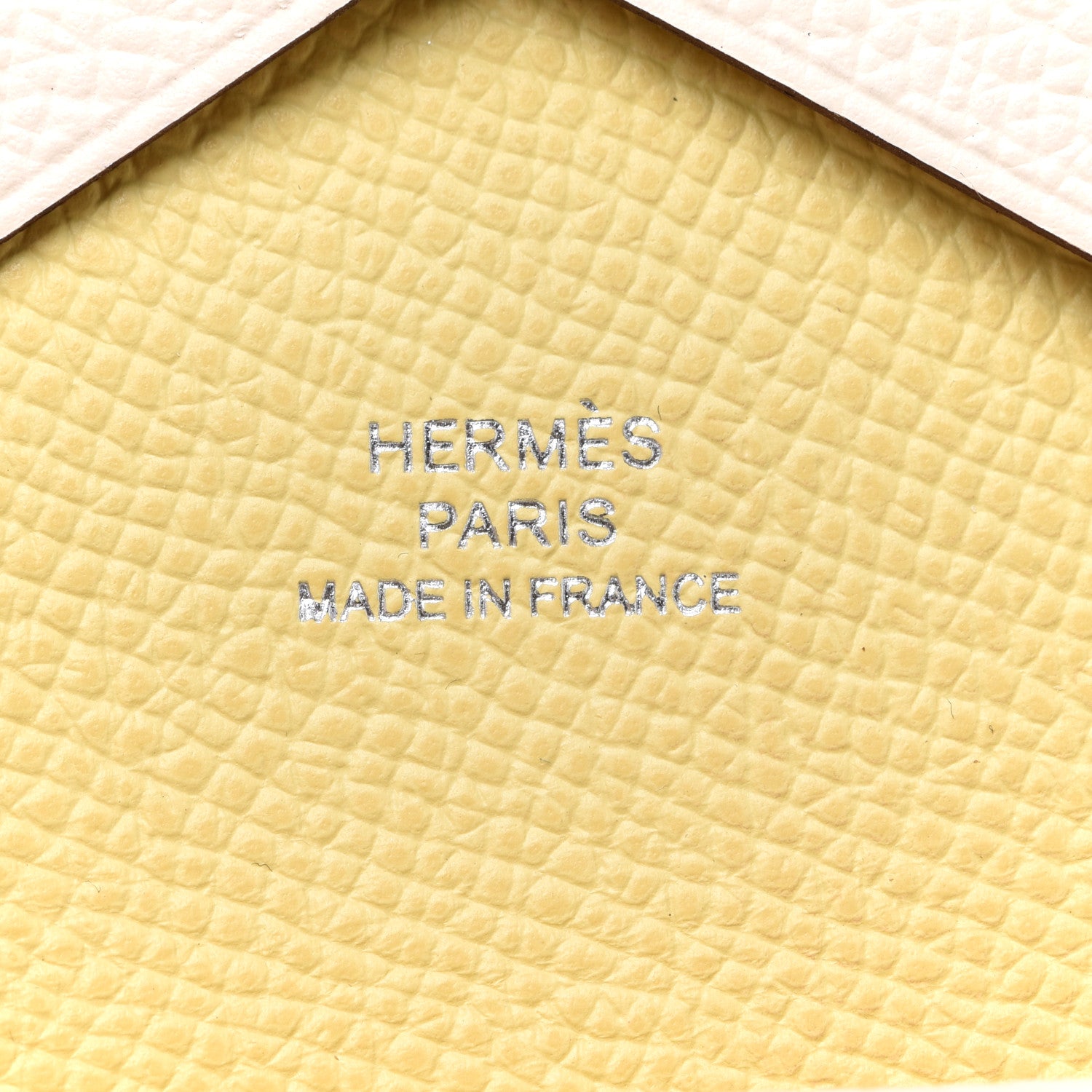 Hermes Epsom Verso Calvi Duo Card Case Nata Jaune Poussin 6 of 8