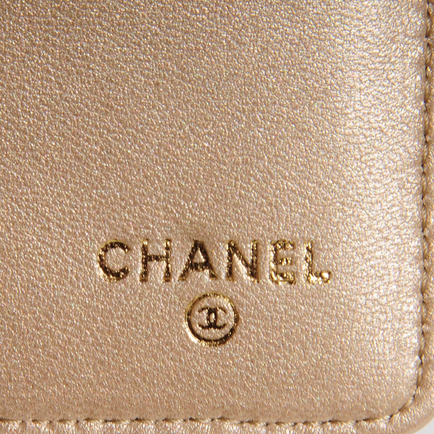 Chanel Lambskin Camellia Embossed Large Gusset Flap Wallet Beige 6 of 8