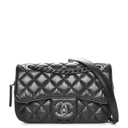 Chanel Aged Calfskin Small Easy Flap Black 1 of 7