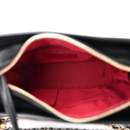 Chanel Aged Calfskin Quilted Small Gabrielle Hobo Black 5 of 10