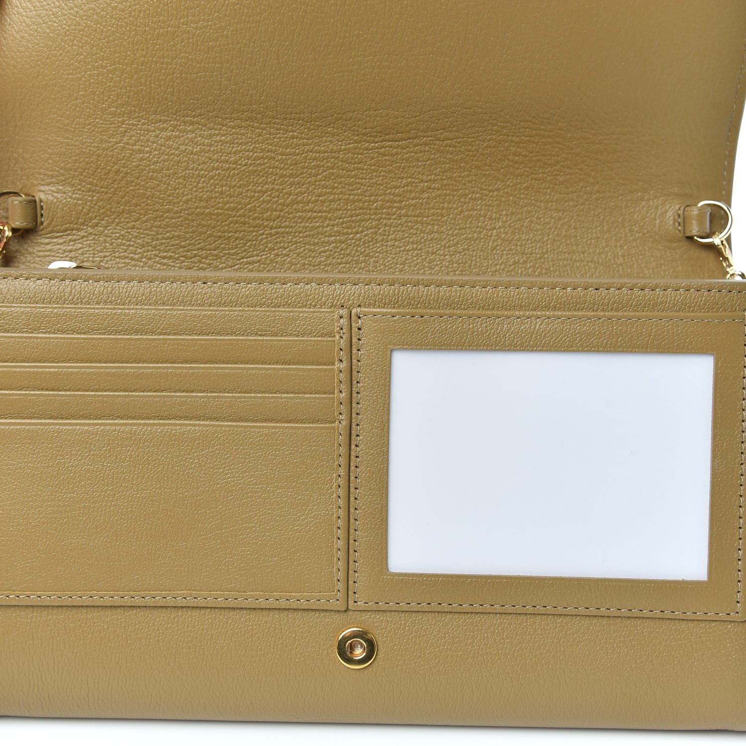 Saint Laurent Calfskin Belle de Jour Chain Clutch Beige 7 of 11