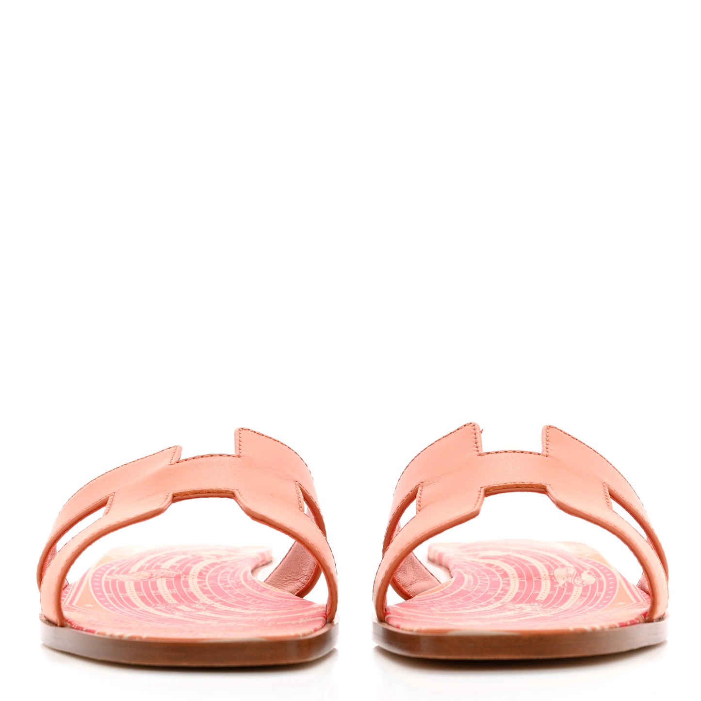 Calfskin Oran Sandals 36 Orange Terracotta