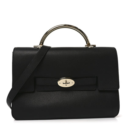 Mulberry Grainy Calfskin Large Bayswater Shoulder Bag Black 1 of 9