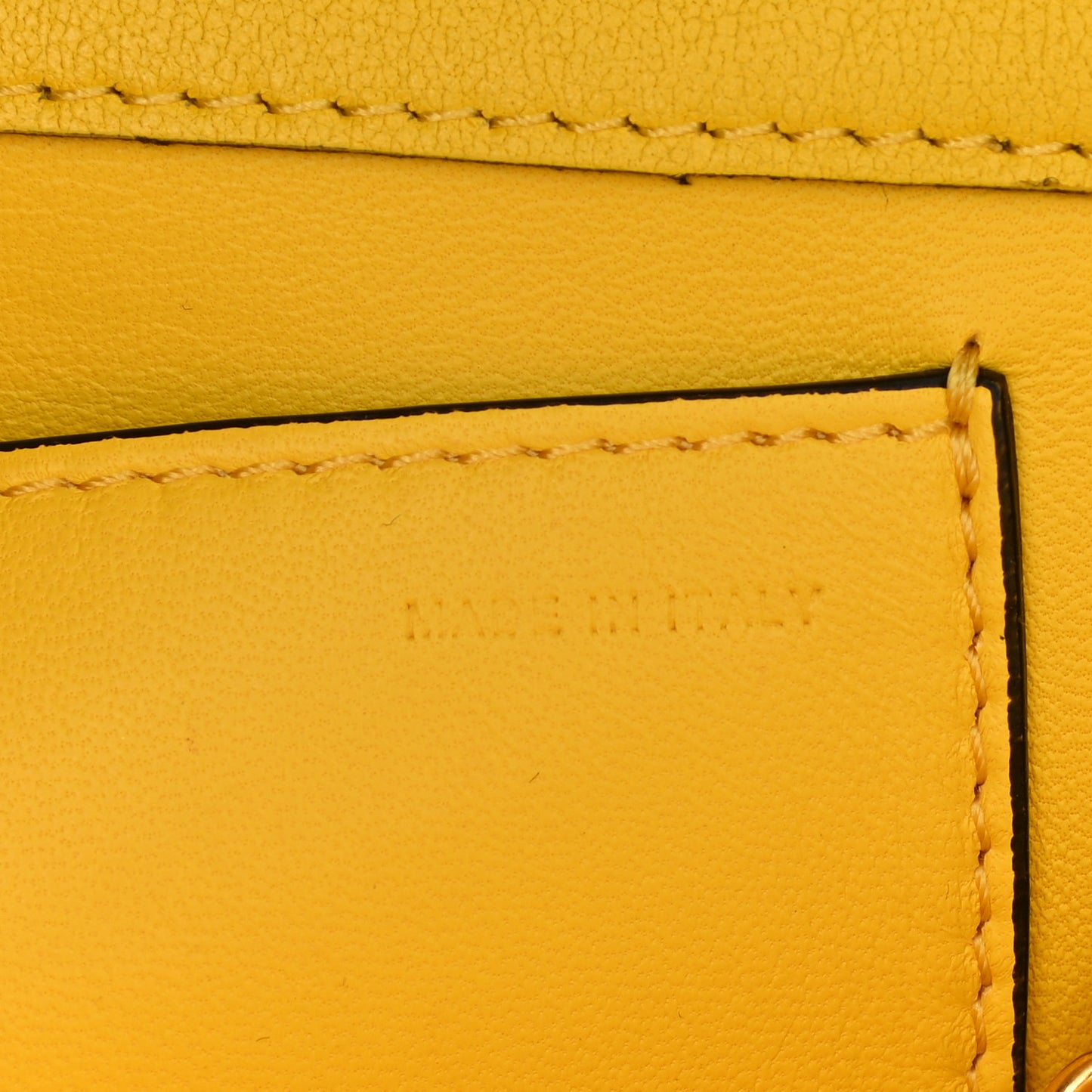 Calfskin Vlogo Loco Shoulder Bag Bright Lemon