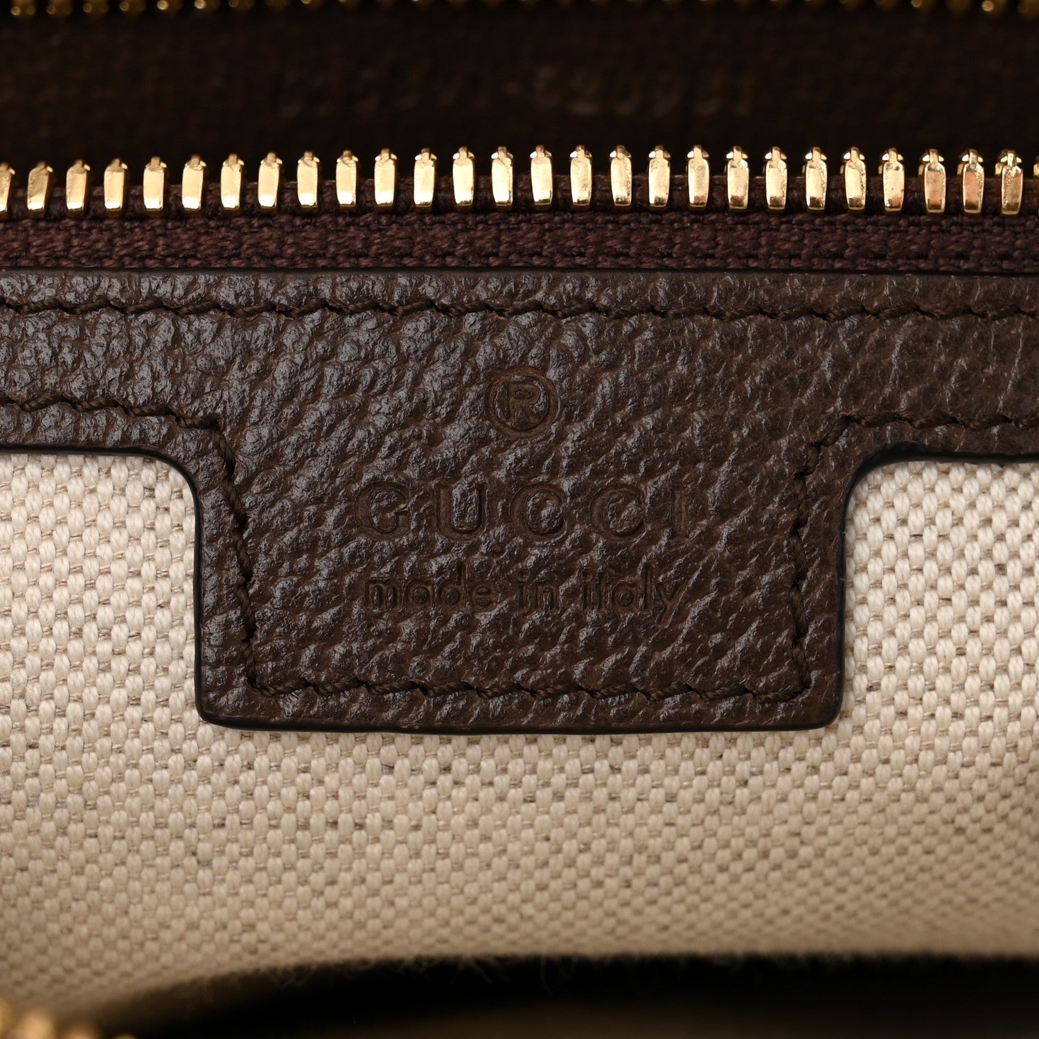 Gucci Monogram Jumbo GG Textured Dollar Calfskin Web Messenger Shoulder Bag Camel Ebony New Acero 6 of 10