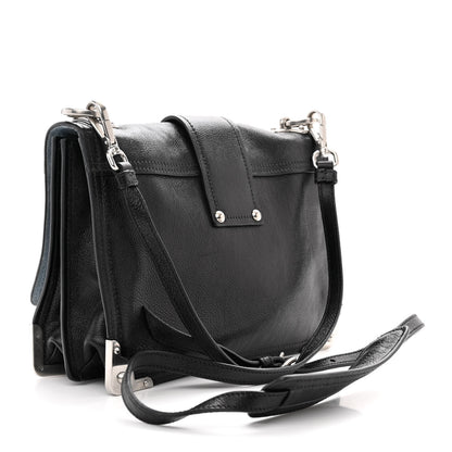 Prada Glace Calfskin Large Soft Cahier Bag Black 3 of 13