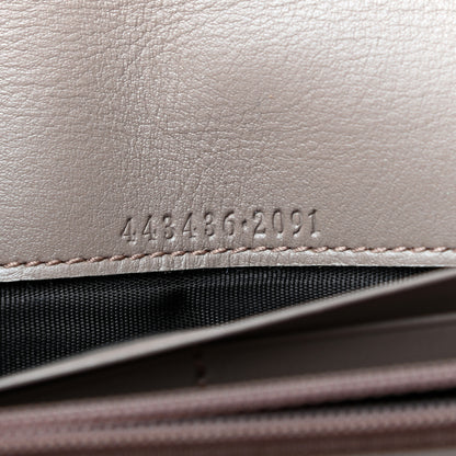 Gucci Calfskin Matelasse GG Marmont Continental Wallet Porcelain Rose 7 of 7