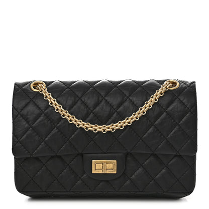 Chanel Aged Calfskin Quilted 2.55 Reissue 225 Flap Black 1 of 11