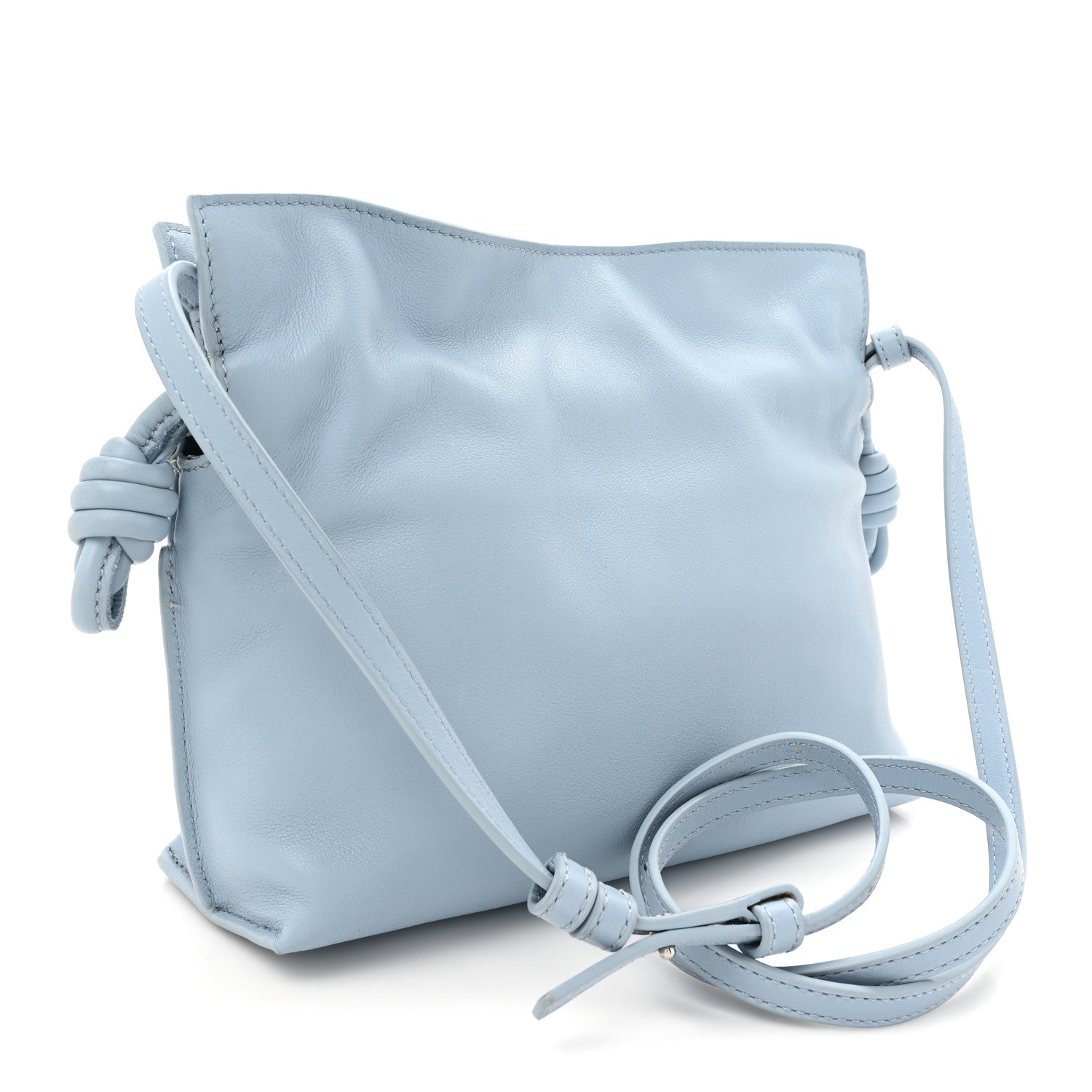 Loewe Nappa Flamenco Mini  Knot Bag Dusty Blue 3 of 13