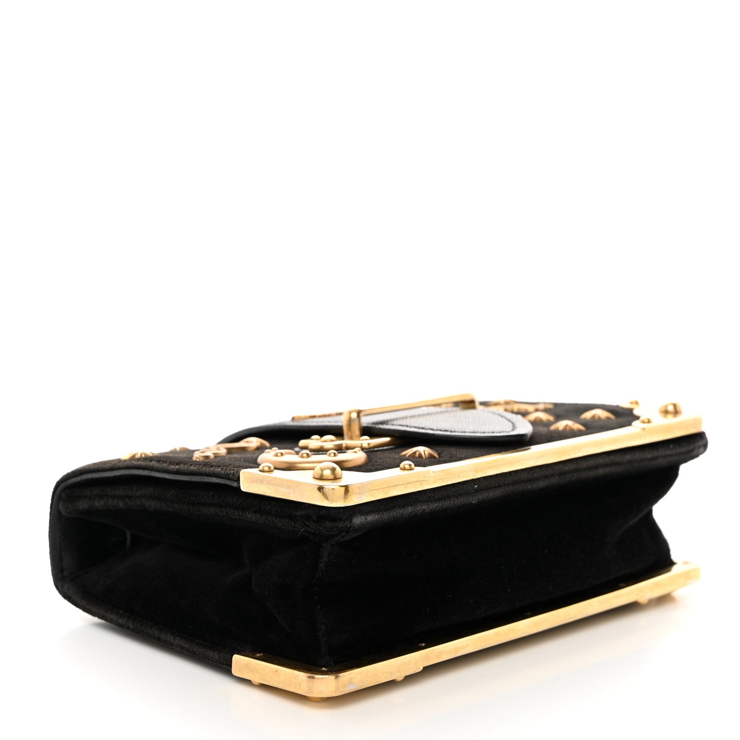 Prada Velvet Cahier Astrology Bag Black 4 of 9