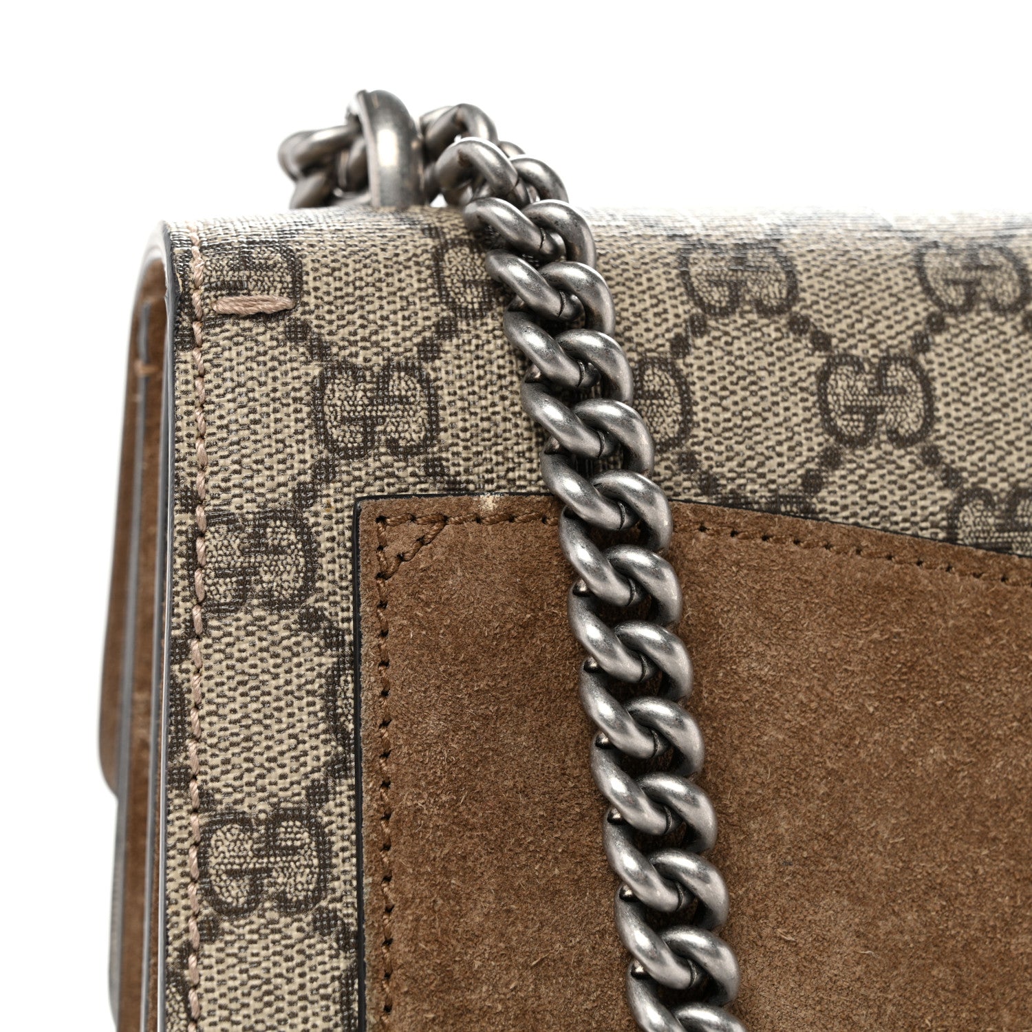 Gucci GG Supreme Monogram Medium Dionysus Shoulder Bag Taupe 11 of 12