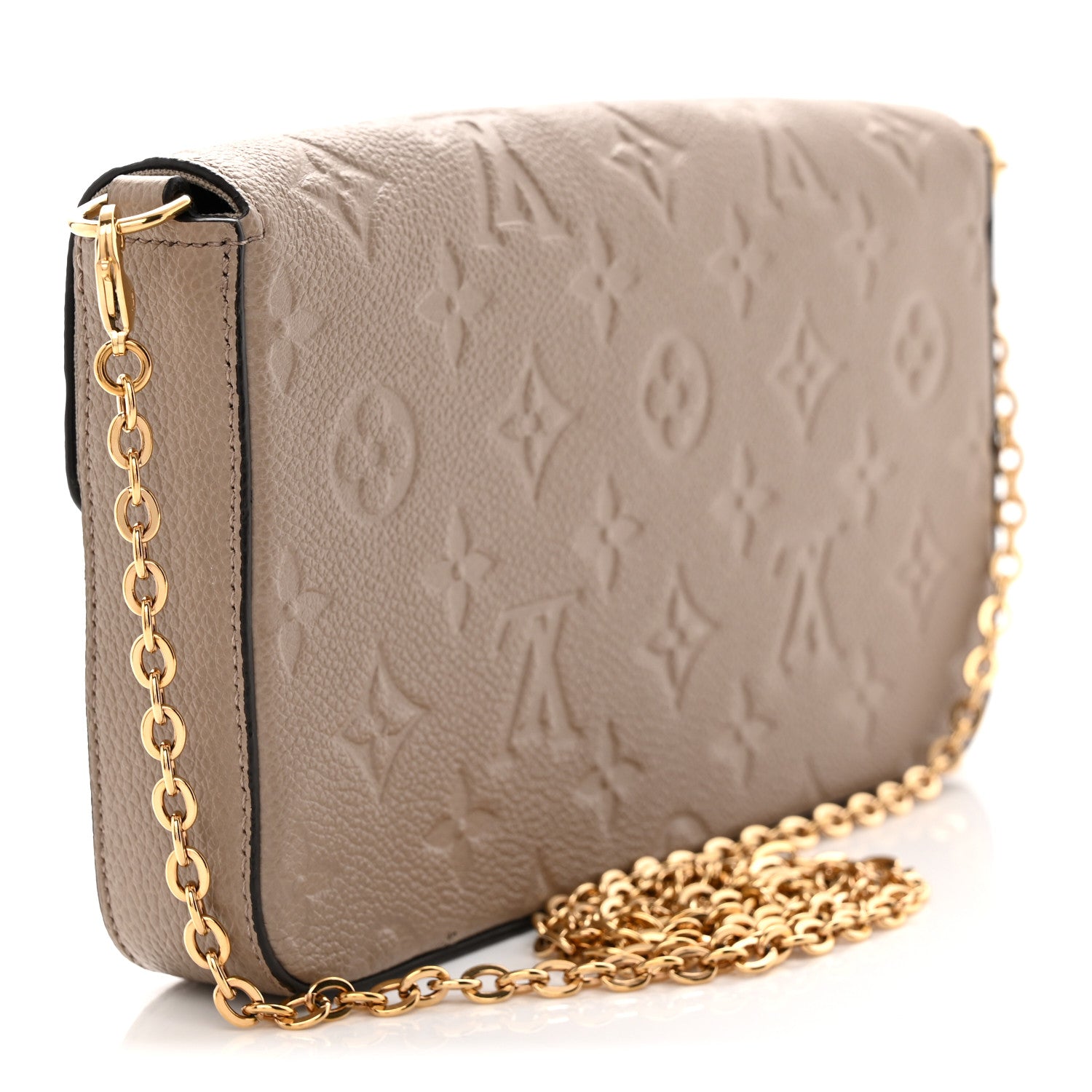 Louis Vuitton Empreinte Pochette Felicie Chain Wallet Tourterelle 4 of 10