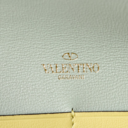 Valentino Garavani Vitello Watercolor Chain Crossbody Bag Rose Green Yellow Sky 6 of 8