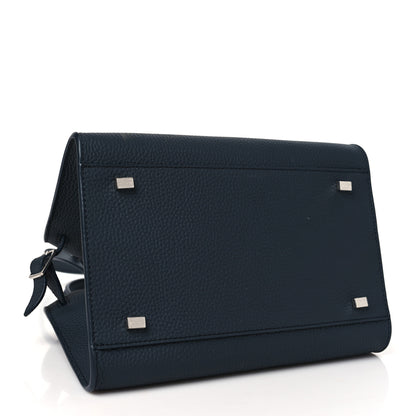 The Row Grained Calfskin Soft Margaux 10 Dark Navy 4 of 10