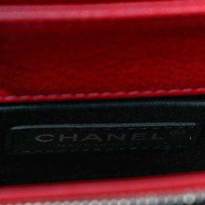 Chanel Shiny Calfskin Goatskin Quilted Small Coco Curve Messenger Flap Red 6 of 11