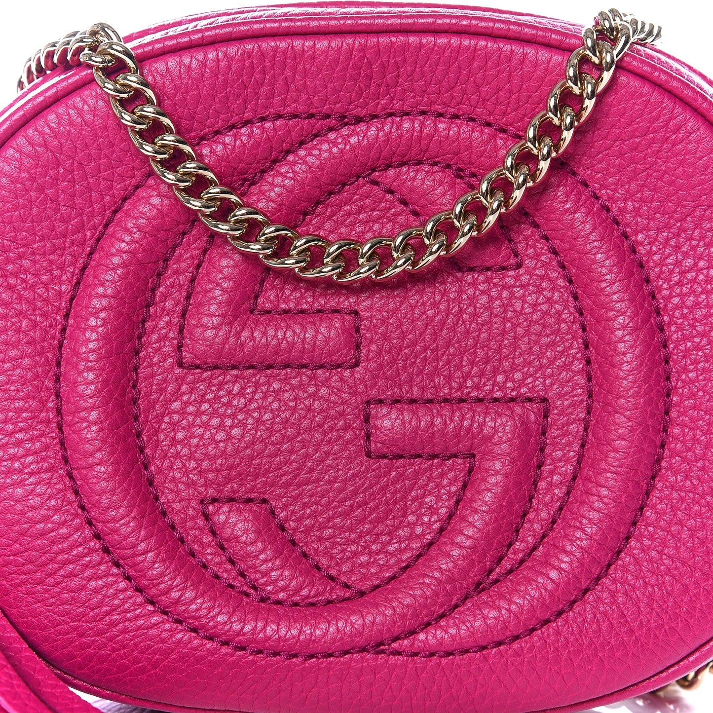 Cellarius Calfskin Mini Soho Chain Bag Bright Bouganville