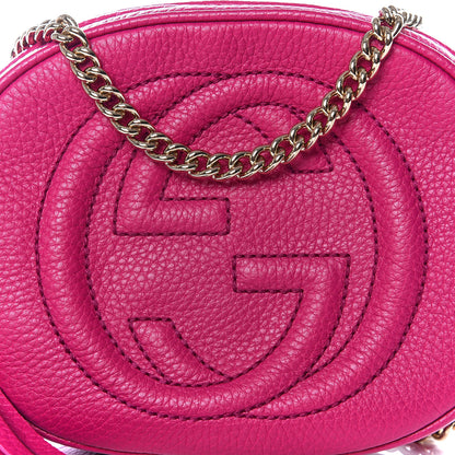 Gucci Cellarius Calfskin Mini Soho Chain Bag Bright Bouganville 9 of 9