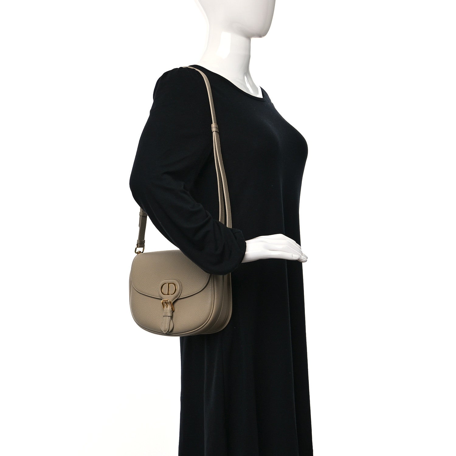 Christian Dior Grained Calfskin Medium Bobby Flap Beige 2 of 11