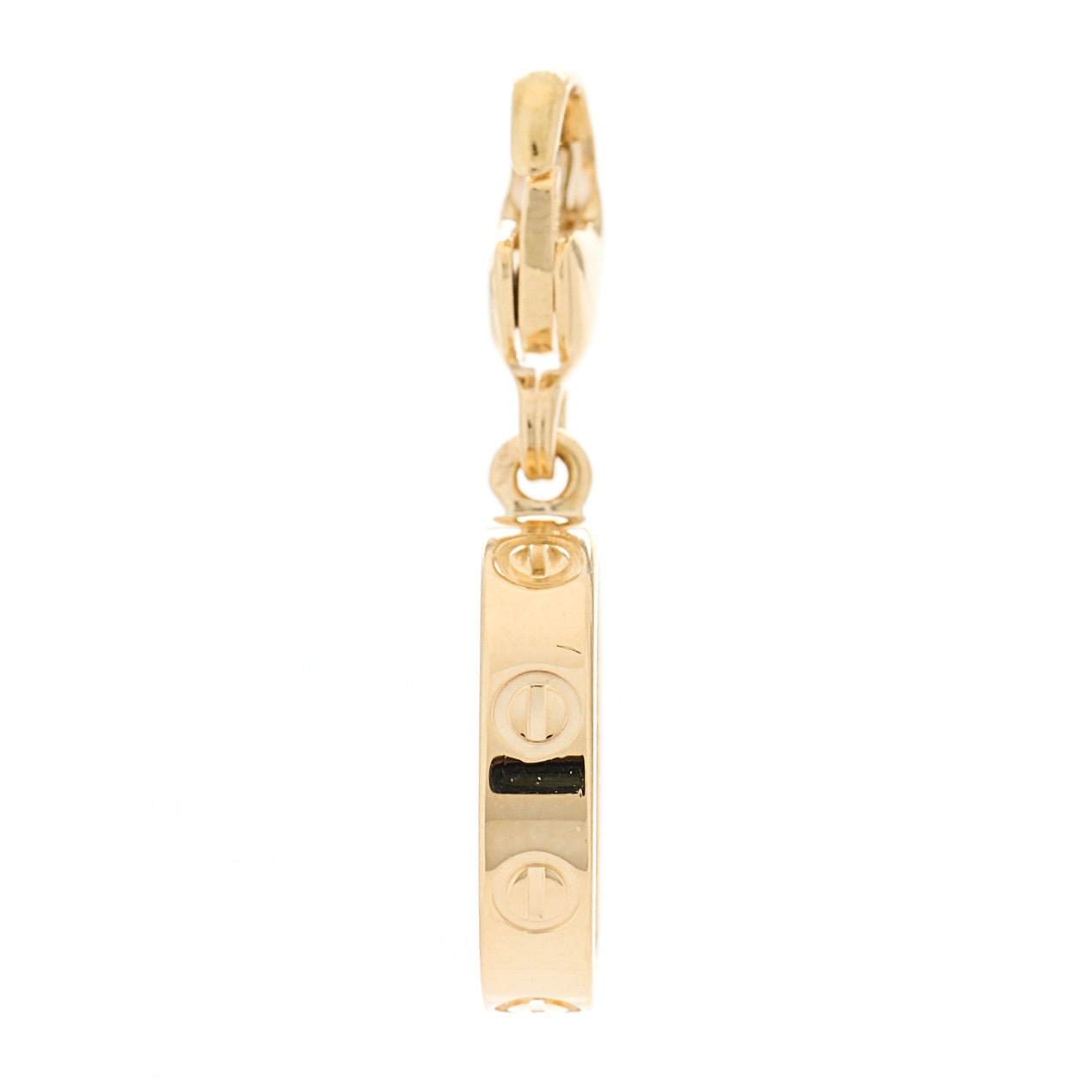 18K Yellow Gold LOVE Ring Charm