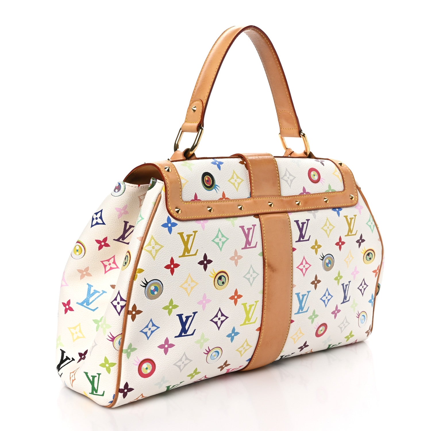 Louis Vuitton Monogram Multicolor Murakami Eye Love You White 3 of 11