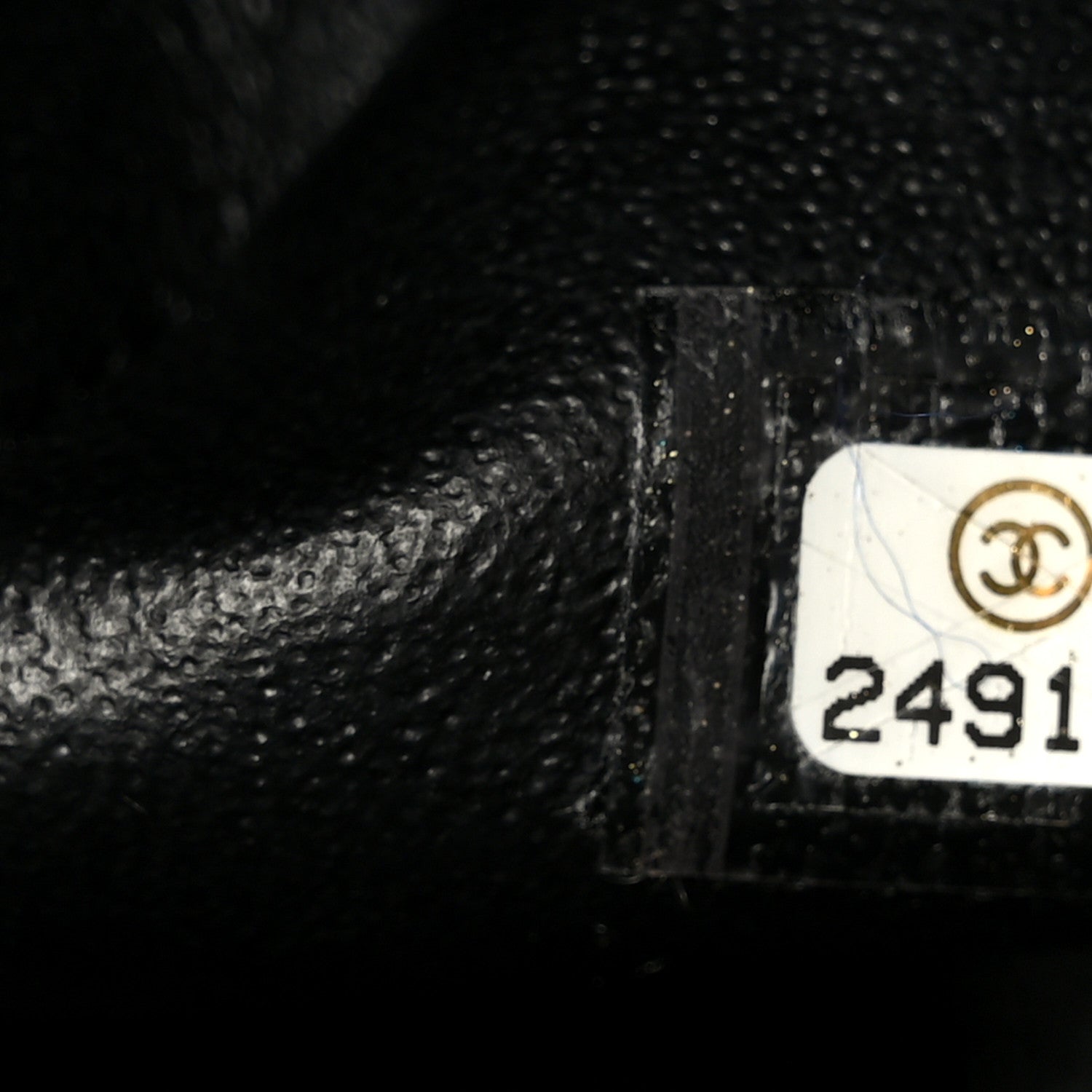 Chanel Iridescent Caviar Quilted Jumbo Double Flap Black 8 of 12