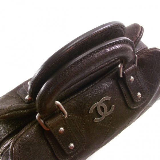 Caviar Quilted CC Doctor Bag Brown