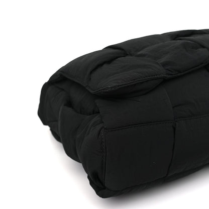 Bottega Veneta Nylon Intrecciato Padded Tech Maxi Cassette Bag Black 8 of 9