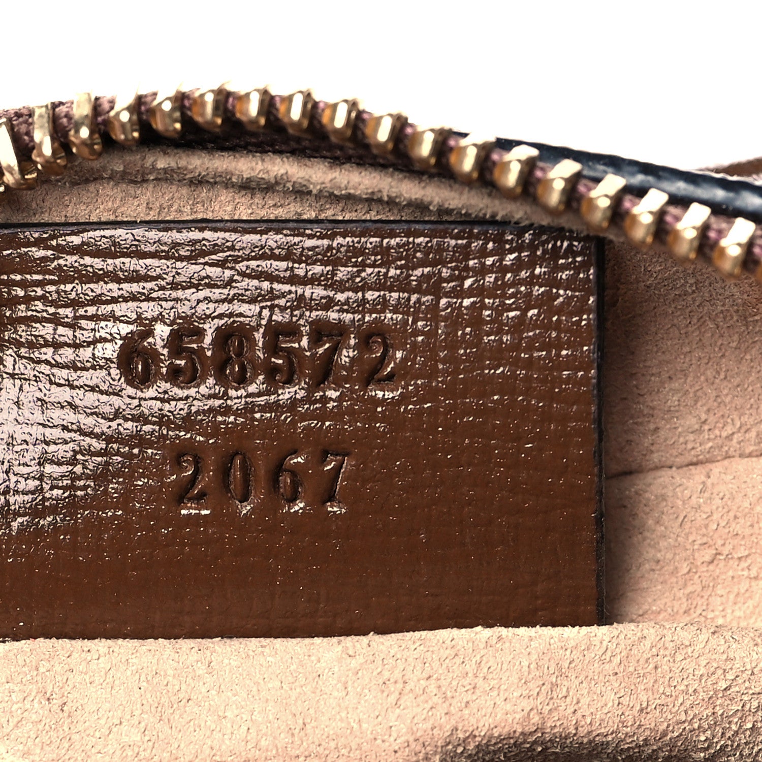 Gucci GG Supreme Monogram Azalea Calfskin Mini Retro Interlocking G Shoulder Bag Beige Ebony Brown Sugar 7 of 11